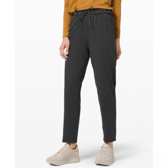 Lululemon Keep Moving High Rise 7/8 Length Pants Graphite Gray Size 6 Women’s - Picture 2 of 10